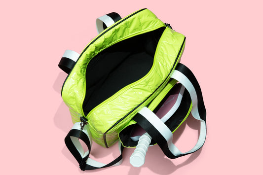 Sporty Pickleball Bag in Neon Yellow